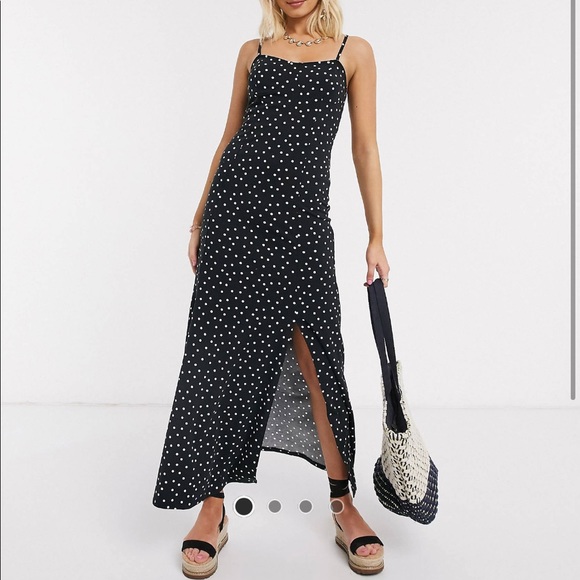 ASOS | Dresses | Asos Design Polka Dot Maxi Dress | Poshmark